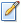 Edit contact icon, paper with pencil