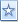 Mark message unread icon, blue star in  rectangle